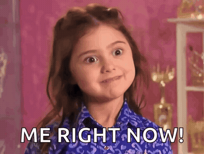 Little Girl Making Funny Face Me Right Now GIF