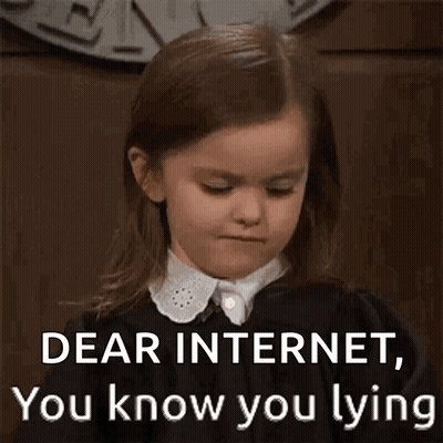 Little Girl Making Funny Face Saying Dear Internet You Know You Lying GIF