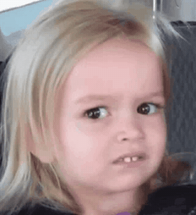 Little Girl Making Funny Face GIF