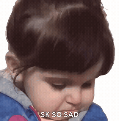 Little Girl Making Sad Face Sk So Sad GIF