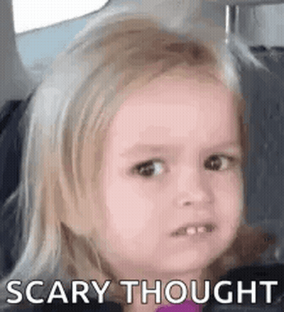 Little Girl Making Scary Face GIF