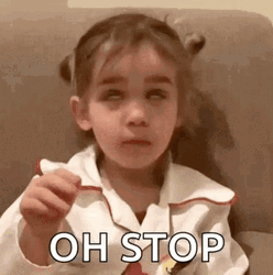 Little Girl Oh Stop It GIF
