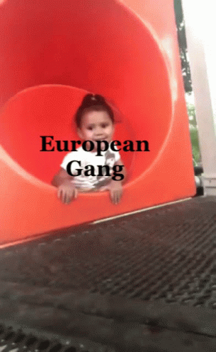 Little Girl On Slide European Gang GIF