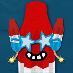 Little Girl Popsicle Star Eyes Animation GIF