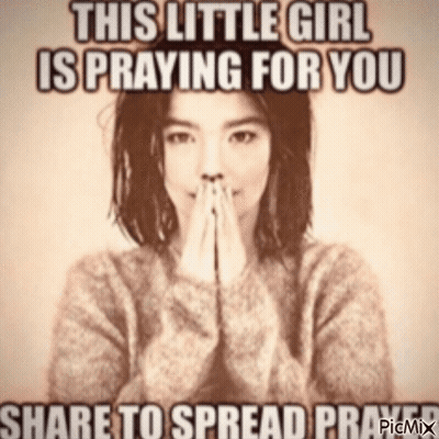 Little Girl Praying For You Share To Spread Prayer Picmix GIF