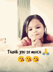  Little Girl Praying Hands Thank You So Much GIF