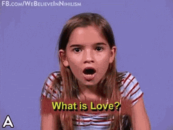 Little Girl Reading What Is Love GIF