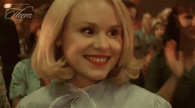 Little Girl Red Jacket White Fur Collar GIF