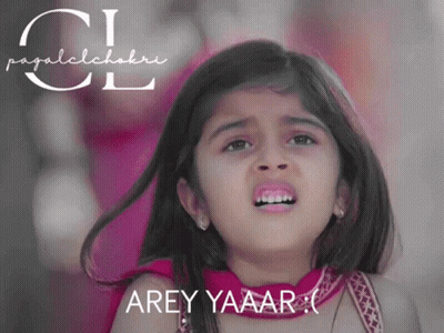 Little Girl Saying Arey Yaaar
