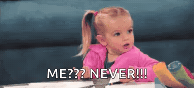 Little Girl Saying Never GIF