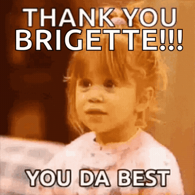 Little Girl Saying Thank You Brigette GIF