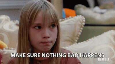 Little Girl Says Make Sure Nothing Bad Happens GIF