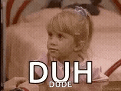 Little Girl Sitting On Bed Duh Dude GIF