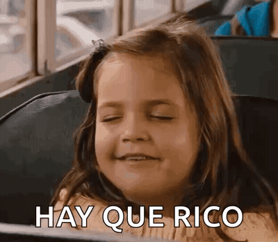 Little Girl Sitting On Bus With Eyes Closed Hay Que Rico GIF