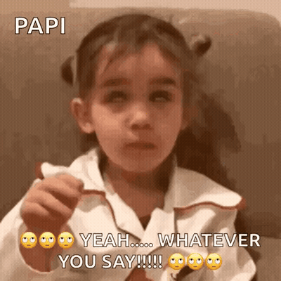 Little Girl Sitting On Couch Saying Yeah GIF