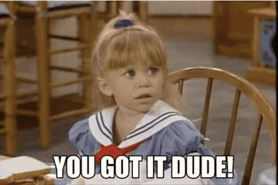 Little Girl Sitting With You Got It Dude GIF