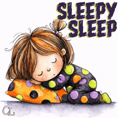 Little Girl Sleeping With Sleepy Sleep GIF