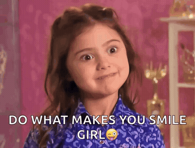 Little Girl Smiling Do What Makes You Smile Girl GIF