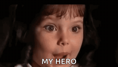 Little Girl Smiling My Hero GIF