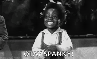 Little Girl Smiling Otay Spanky GIF