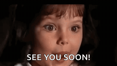 Little Girl Smiling Saying See You Soon GIF