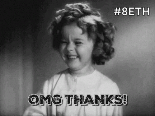 Little Girl Smiling Saying Thanks GIF