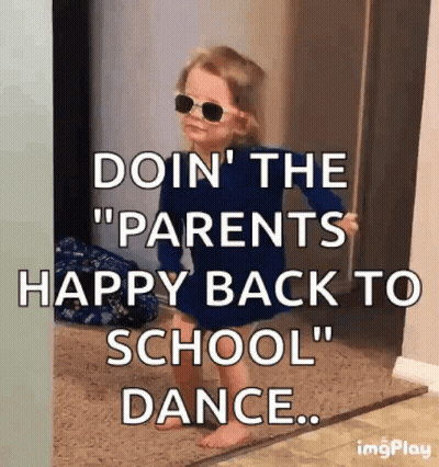 Little Girl Sunglasses Doin' Parents Happy Back To School Dance GIF