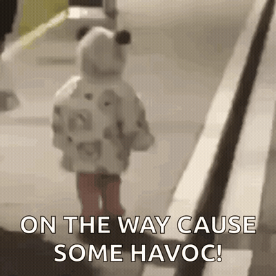 Little Girl Walking On The Way Cause Some Havoc