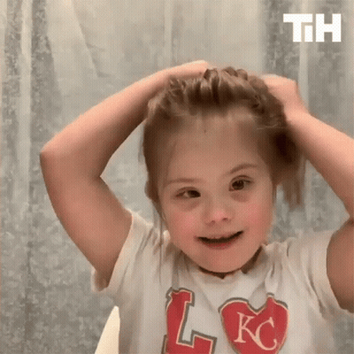 Little Girl Wearing L KC Shirt GIF
