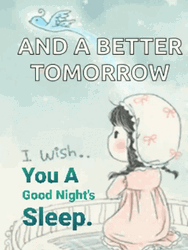 Little Girl Wish You Have A Great Night GIF