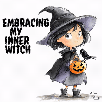 Little Girl Witch Embracing My Inner Witch GIF