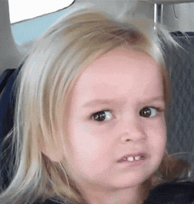 Little Girl With Blonde Hair Making A Face GIF