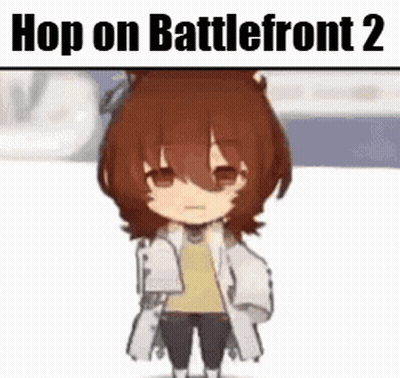 Little Girl With Brown Hair Saying Hop On Battlefront 2 GIF