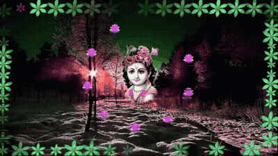 Little Girl With Flowers In Hair GIF