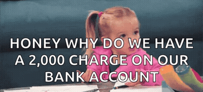 Little Girl With Honey Why Do We Have A 2000 Charge On Our Bank Account GIF