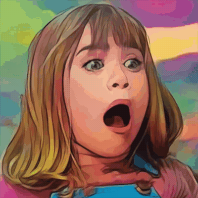 Little Girl With Mouth Open GIF