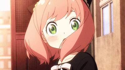 Little Girl With Pink Hair And Green Eyes GIF