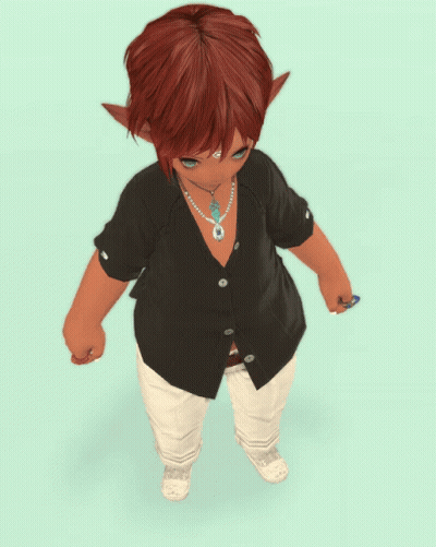 Little Girl With Red Hair And Black Shirt GIF