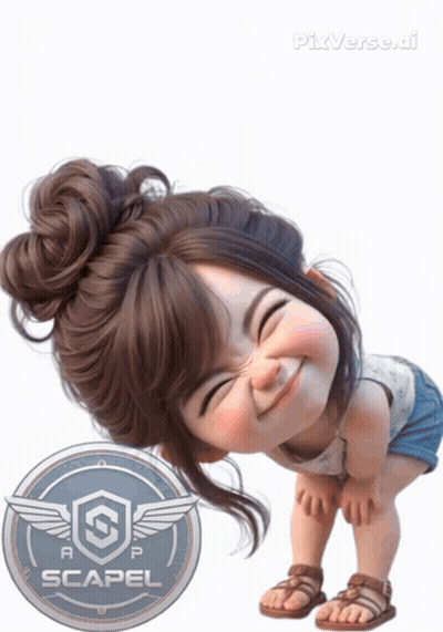 Little Girl With Scalpel Logo GIF