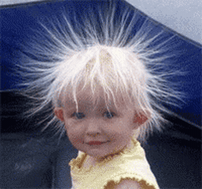 Little Girl With Spiky Hair GIF