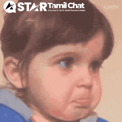 Little Girl With Star Tamil Chat Logo GIF