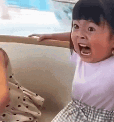 Little Girl Yelling GIF