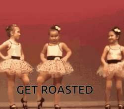 Little Girls Boom Roasted GIF