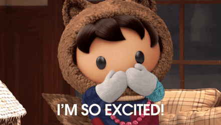 Little Kid Says I's So Excited Meme GIF