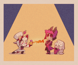 Little Lucifer Hazbin Hotel Spraying Fire GIF