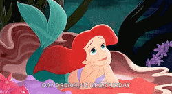 Little Mermaid Ariel Day Dreaming GIF