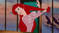 Little Mermaid Ariel Fork Comb GIF