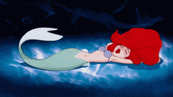Little Mermaid Ariel Sand GIF