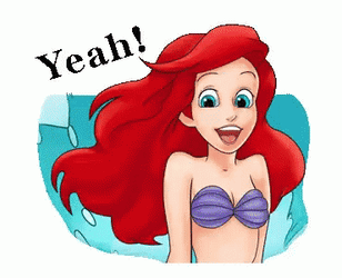 Little Mermaid Ariel Splash Water GIF