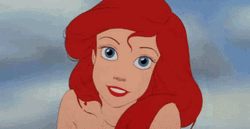 Little Mermaid Ariel Staring At You GIF